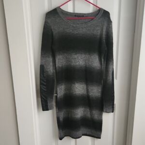 Walter Baker Charcoal Ombre Long Sleeve Dress